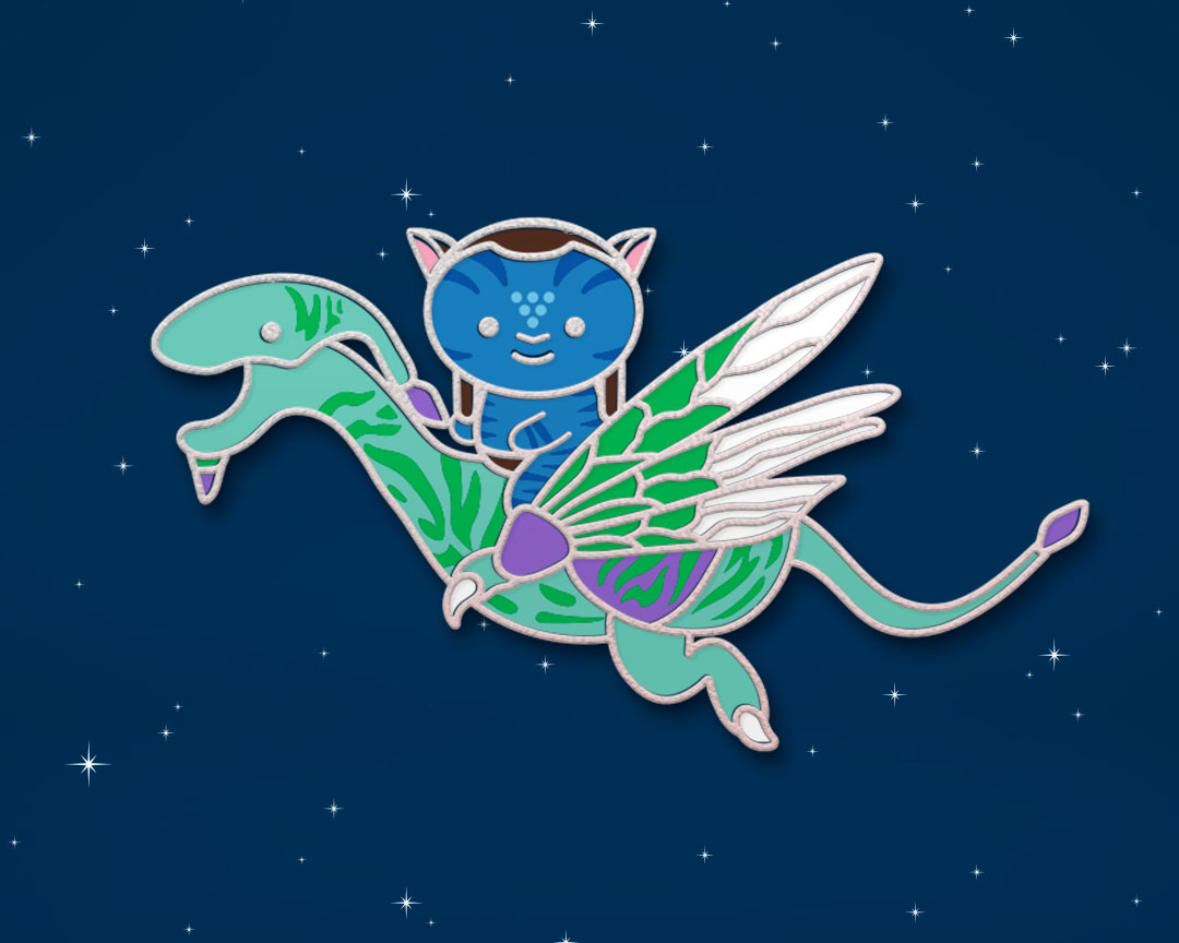 Chibi Jake & Banshee metal pin