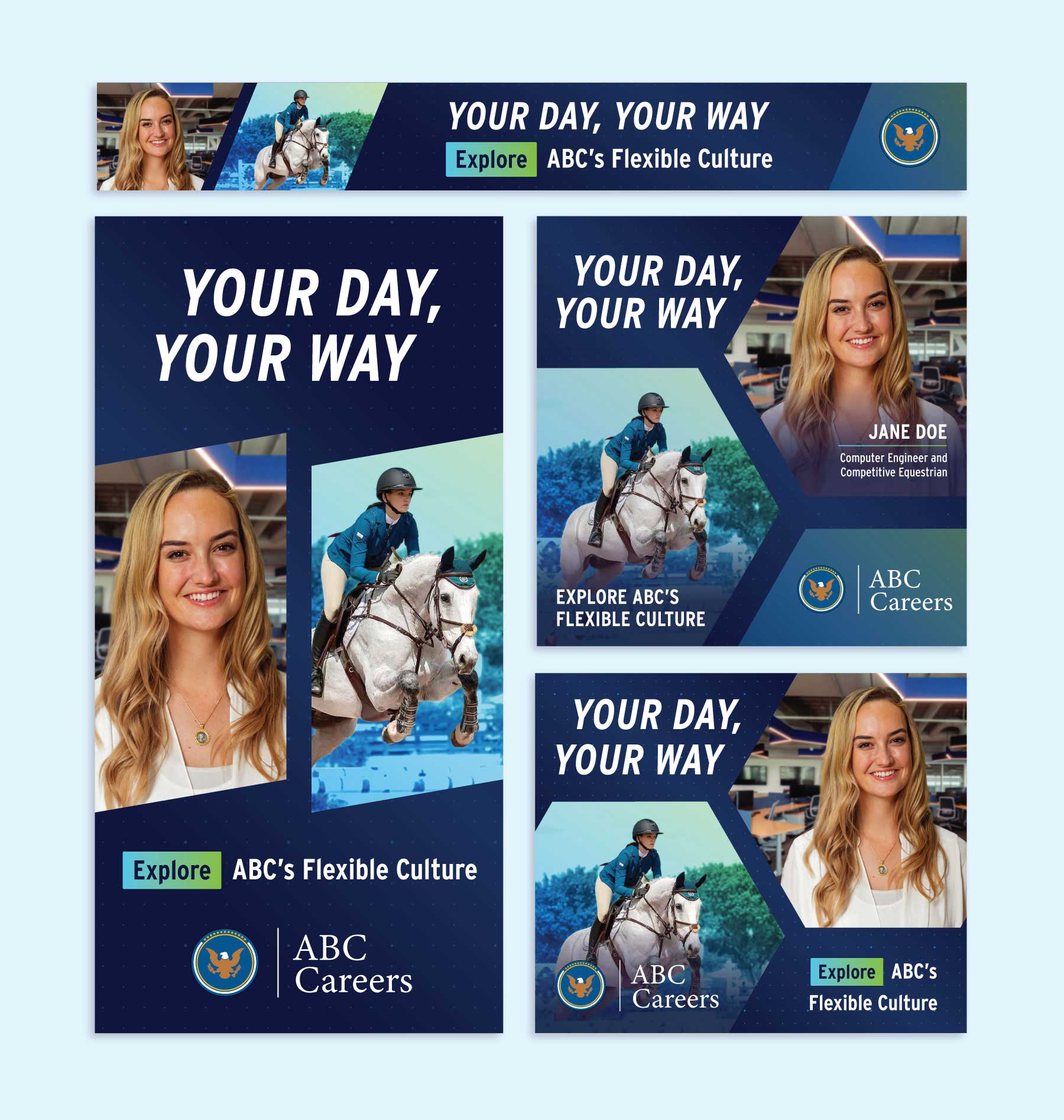 Paid advertisement designs for brand campaigns